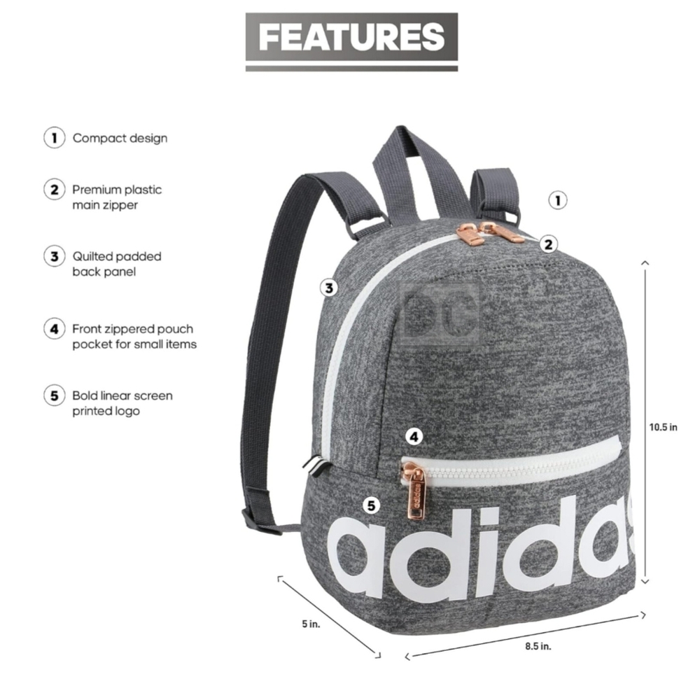 #10-Adidas Gray Backpack